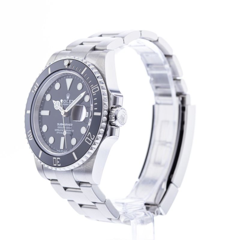 Đồng hồ đeo tay Unisex Rolex Submariner Date Mechanical 2021 mặt số màu đen bằng thép 126610LN