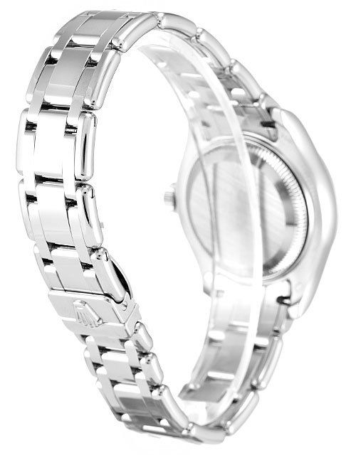 Rolex Pearlmaster Mechanical Automatic Mother of Pearl Pink Dial White Gold Case Women Wristwatch 80359