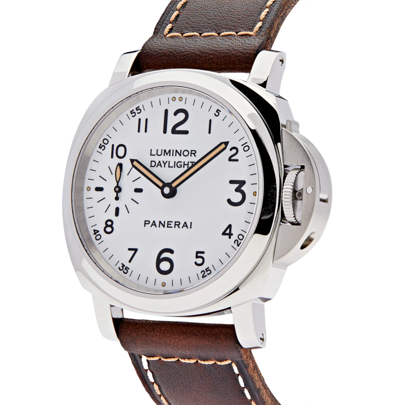 Panerai Luminor 8 Days Set Special Edition Daylight Mechanical Manual White Dial Steel Case Men Wristwatch PAM00785