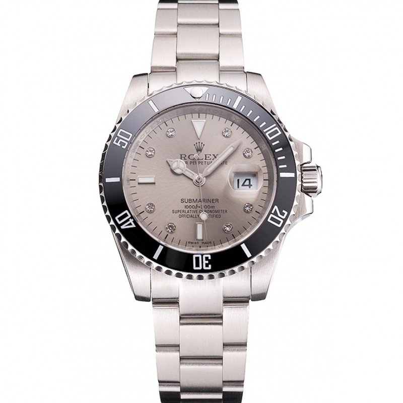 Rolex Submariner Classic Mechanical Automatic Silver Dial Stainless Steel Men Wristwatch PR16233S