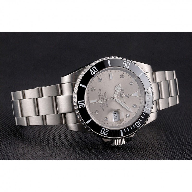 Rolex Submariner Classic Mechanical Automatic Silver Dial Stainless Steel Men Wristwatch PR16233S