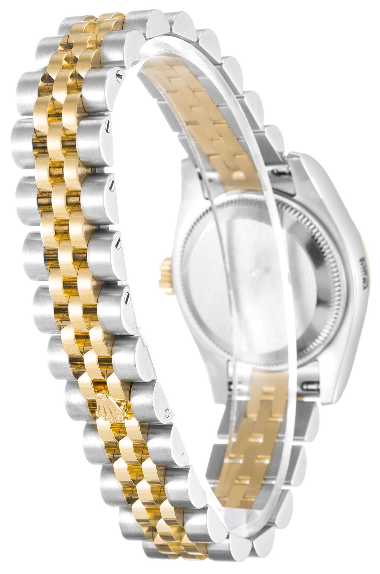 롤렉스 데이트저스트 Mature 기계식 오토매틱 실버 다이얼 스틸 옐로우 골드 여성용 손목시계 179173/01