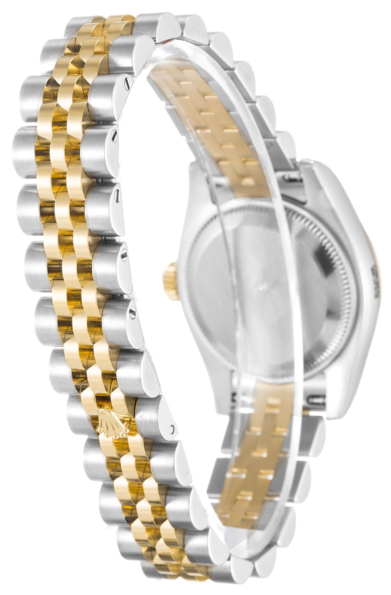 롤렉스 데이트저스트 성숙한 기계식 자동 샴페인 다이얼 스틸 옐로우 골드 여성 손목시계 179173