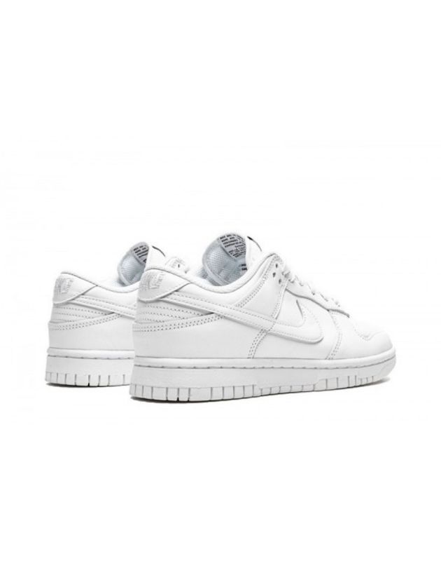Nike SB Dunk Low 2021 Triple White Leather Rubber Sole Casual Sneakers DD1503-109