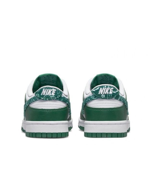 Nike SB Dunk Low 2022 Paisley Pack Baskets décontractées en cuir vert avec semelle en caoutchouc DH4401-102