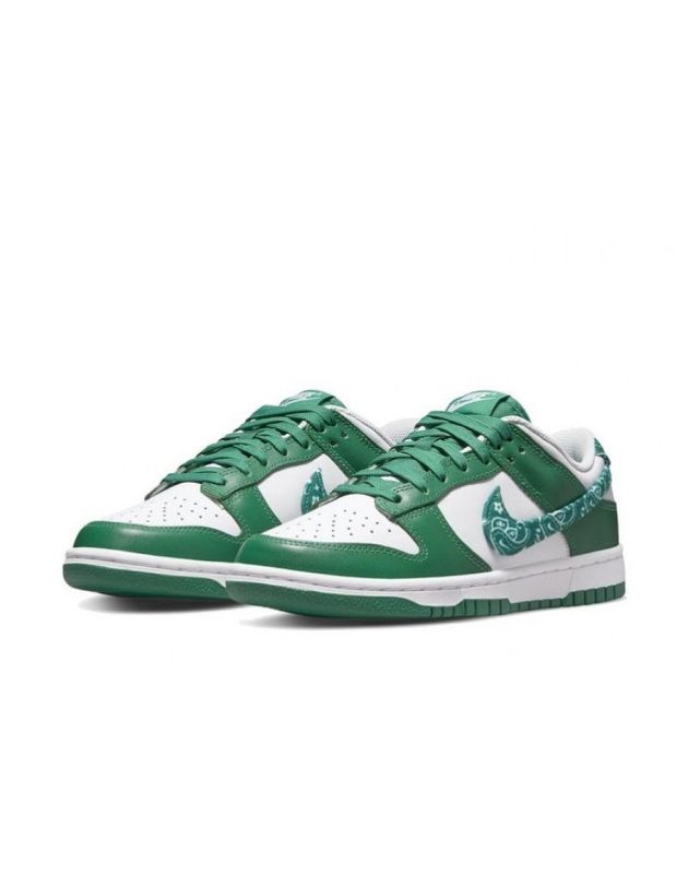 Nike SB Dunk Low 2022 Paisley Pack Baskets décontractées en cuir vert avec semelle en caoutchouc DH4401-102