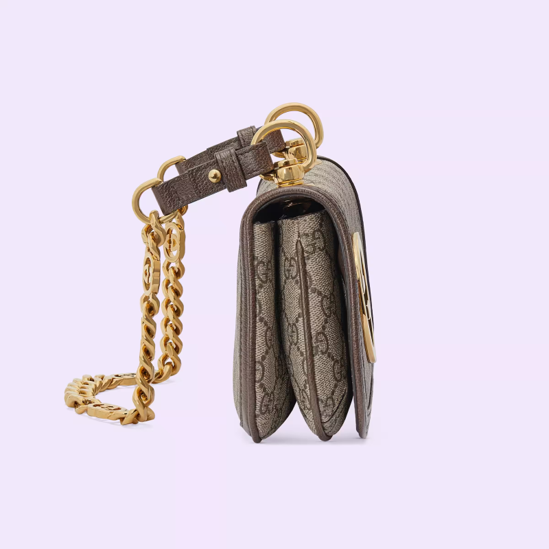 حقيبة كتف غوتشي بلوندي كلاسيك قماش بيج للنساء 724645