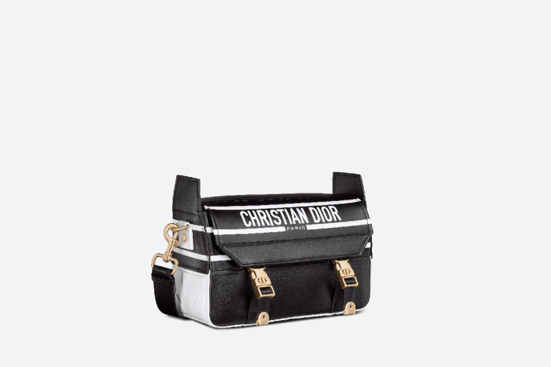 Christian Dior Diorcamp Classic Small Black Cowhide Women Messenger Crossbody Bag M1243ODDD_M911