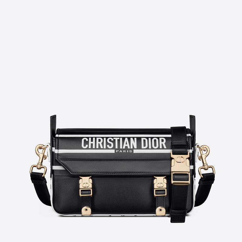 Christian Dior Diorcamp Classic Small Black Cowhide Women Messenger Crossbody Bag M1243ODDD_M911