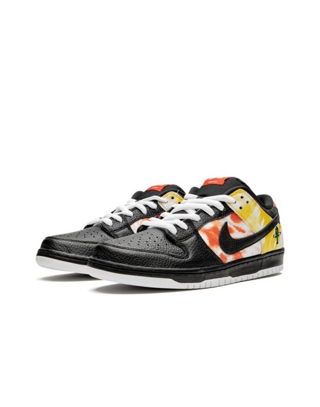 Nike SB Dunk Low 2019 Raygun Tie-Dye Black Leather Rubber Sole Casual Sneakers BQ6832-001