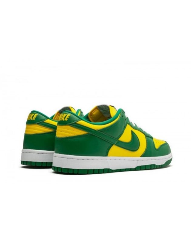 Nike SB Dunk Low 2020 Brasil Couro Sola De Borracha Tênis Casual CU1727-700