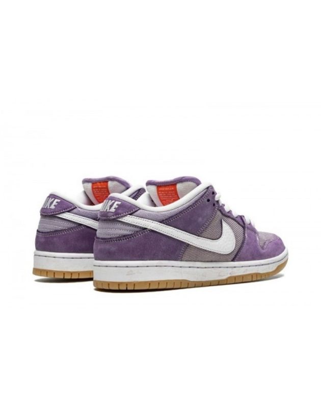 Nike SB Dunk Low 2021 Orange Label Unbleached Pack Lilac Leather Rubber Sole Casual  Sneakers DA9658-500