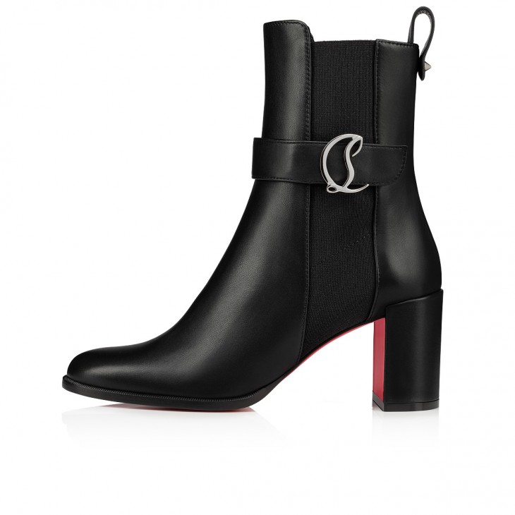 Christian Louboutin Chelsea Classic 70 Mm Black Calf Leather Almond Toe Boot 3221105BK01