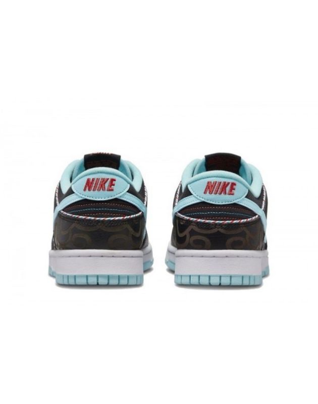 Nike SB Dunk Low SE 2022 Barber Shop Black Leather Rubber Sole Casual Sneakers DH7614-001