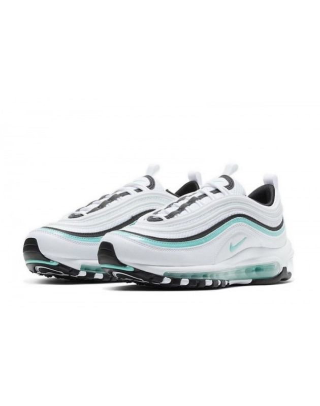 Nike Air Max 97 2020 Aurora Green White Leather Rubber Sole Running Sneakers CZ3574-130