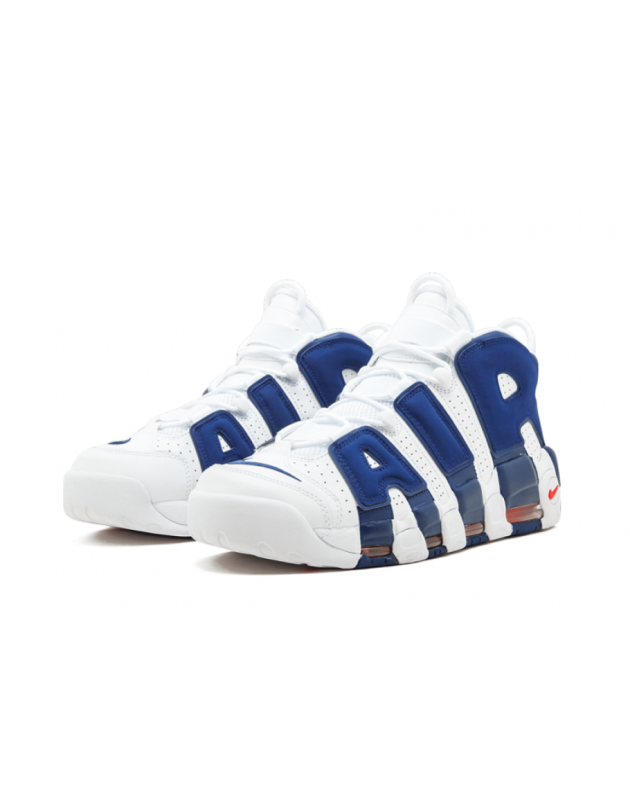 Nike Air More Uptempo 2017 Knicks Leather Air Sole Casual Sneakers 921948-101