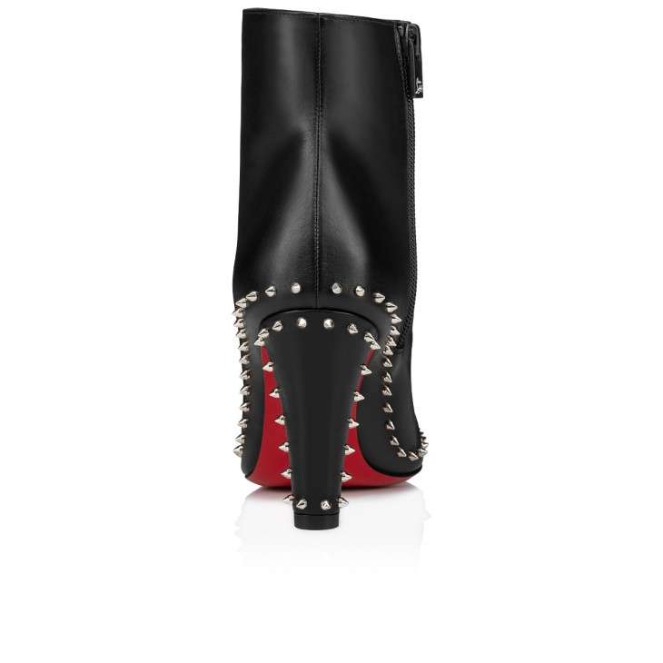 Botas Christian Louboutin Vidura Classic 85 mm de couro de bezerro preto 3230550BK01