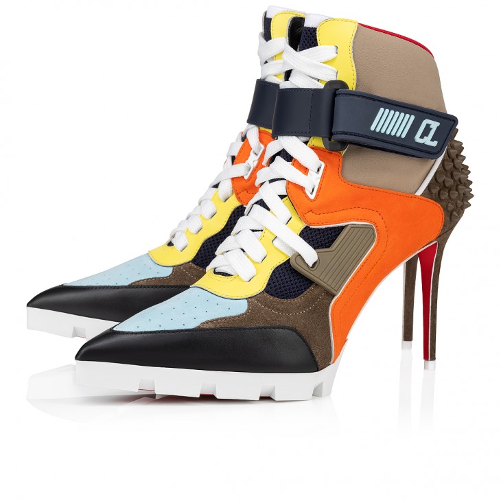 Christian Louboutin Crampignon Special 100 Mm Multicolor Calf Leather Boots 12402575772