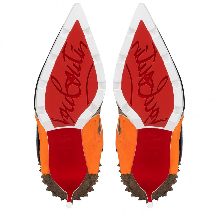 Christian Louboutin Crampignon Special 100 Mm Multicolor Calf Leather Boots 12402575772