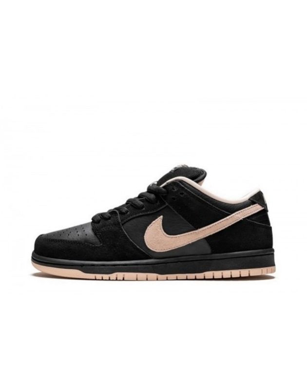 Nike SB Dunk Low 2019 Black Washed Coral Leather Rubber Sole Casual Sneakers BQ6817-003