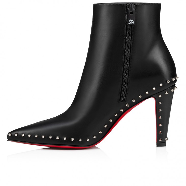 Christian Louboutin Vidura Classic 85 Mm Black Calf Leather Boots 3230550BK01