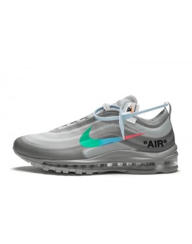 Nike Air Max 97 X Off-White 2018 Menta Leather Rubber Sole Running Sneakers AJ4585-101