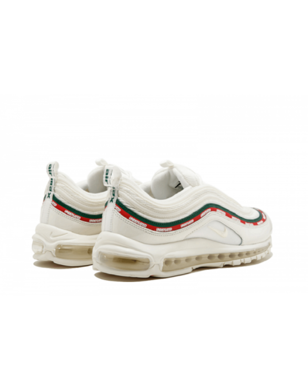 Nike Air Max 97 X Undefeated 2017 White Leather Air Sole Running Sneakers AJ1986-100