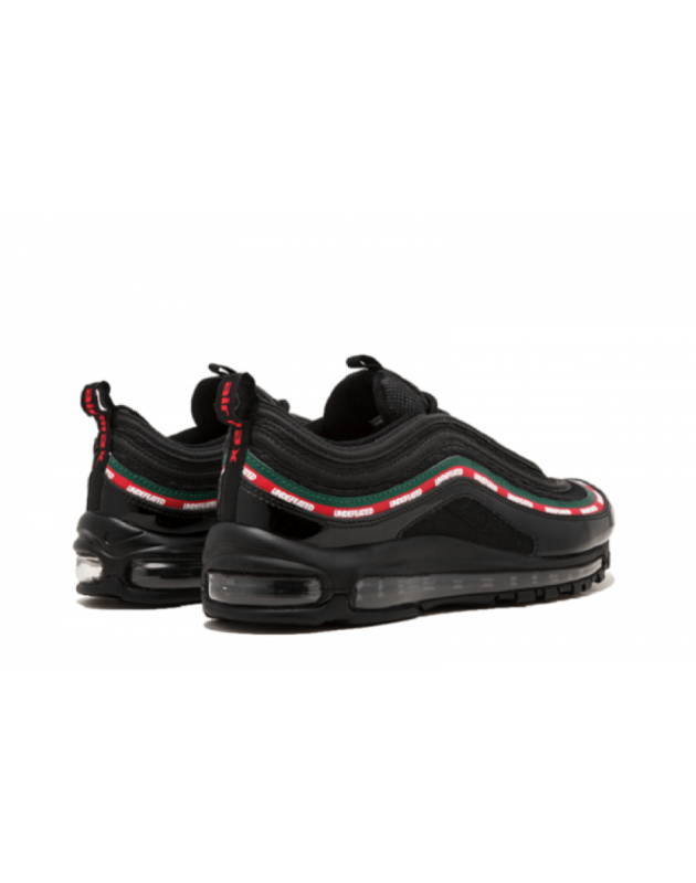 Nike Air Max 97 X Undefeated 2017 Black Leather Air Sole Running Sneakers AJ1986-001