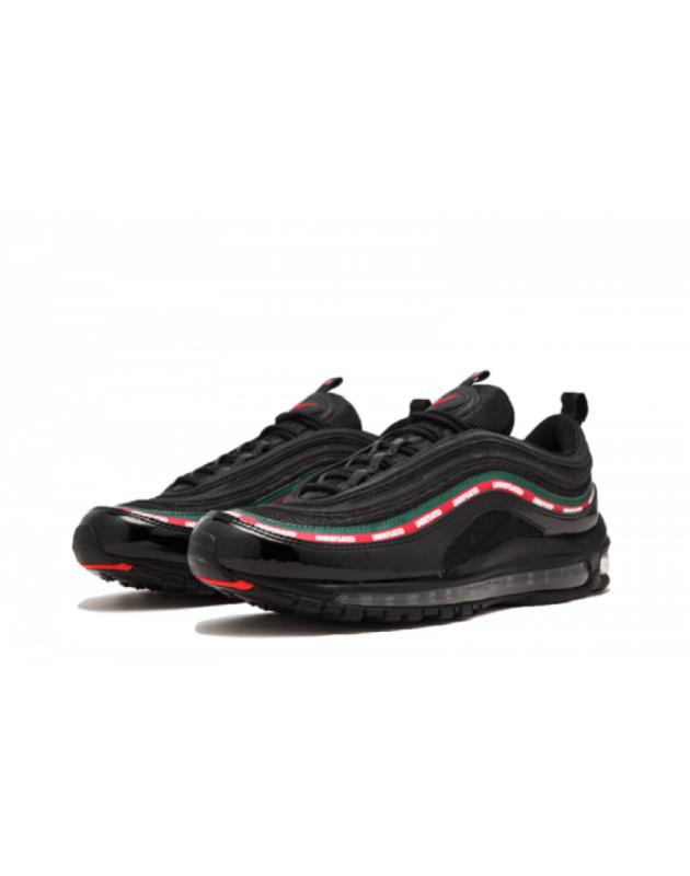 Nike Air Max 97 X Undefeated 2017 Black Leather Air Sole Running Sneakers AJ1986-001