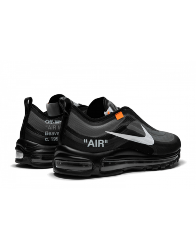Nike Air Max 97 X Off-White 2018 Baskets de course à semelle en caoutchouc et cuir noir AJ4585-001