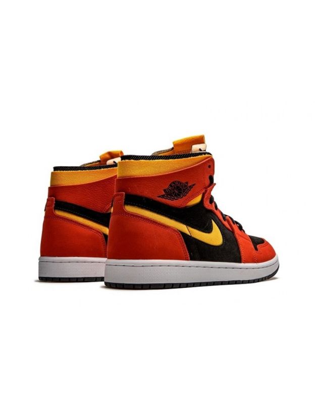 Jordan Air Jordan 1 High Zoom Air CMFT 2021 Chile Red Leather Rubber Sole Men's Casual Sneakers CT0978-006