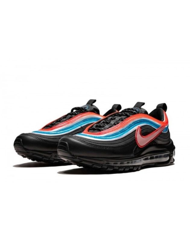 Nike Air Max 97 2019 Neon Seoul Leather Rubber Sole Running Sneakers CI1503-001