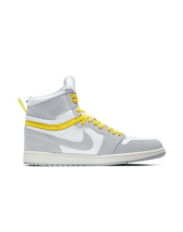 Jordan Air Jordan 1 High Switch 2021 Light Smoke Leather Air Sole Men's Casual Sneakers CW6576-100