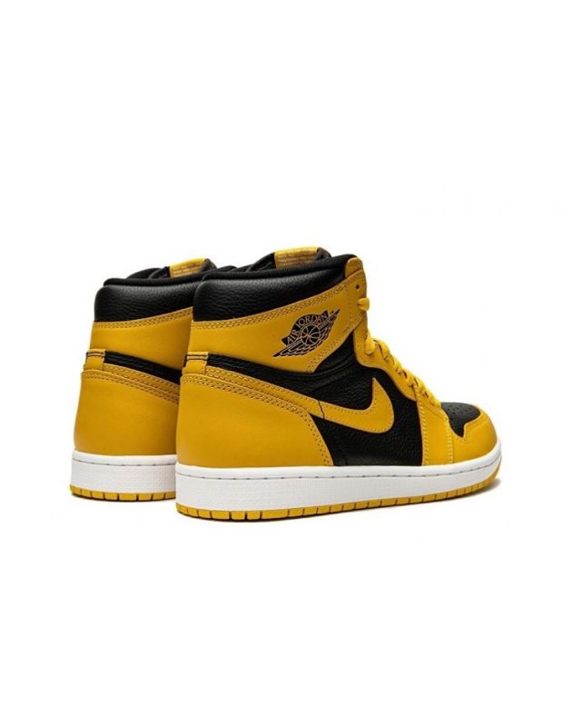 Jordan Air Jordan 1 Retro High Og Heritage 2021 Pollen Leather Air Sole Men's Casual Sneakers 555088-701