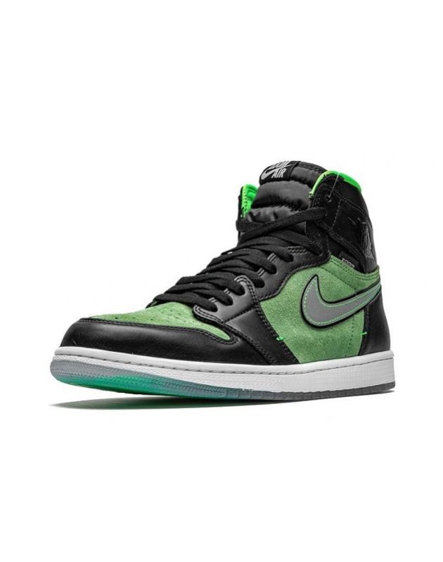 Jordan Air Jordan 1 Retro High 2020 Zen Green Leather Zoom Sole Men's Casual Sneakers CK6637-002