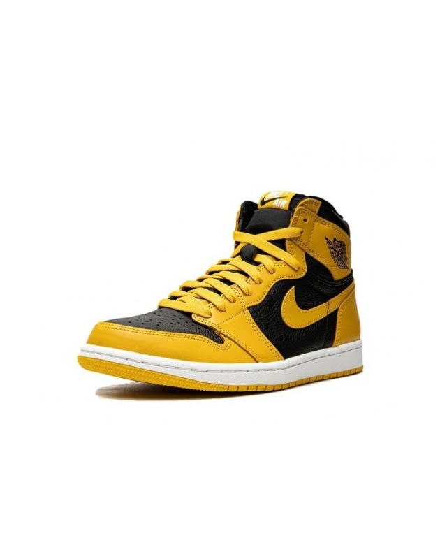 Jordan Air Jordan 1 Retro High Og Heritage 2021 Pollen Leather Air Sole Baskets décontractées pour hommes 555088-701