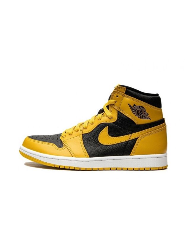 Jordan Air Jordan 1 Retro High Og Heritage 2021 Pollen Leather Air Sole Men's Casual Sneakers 555088-701