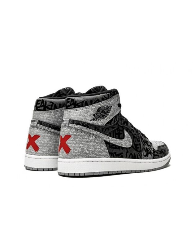 Jordan Air Jordan 1 Retro High Og Heritage 2022 Rebellionaire Cuir Air Sole Baskets décontractées pour hommes 555088-036