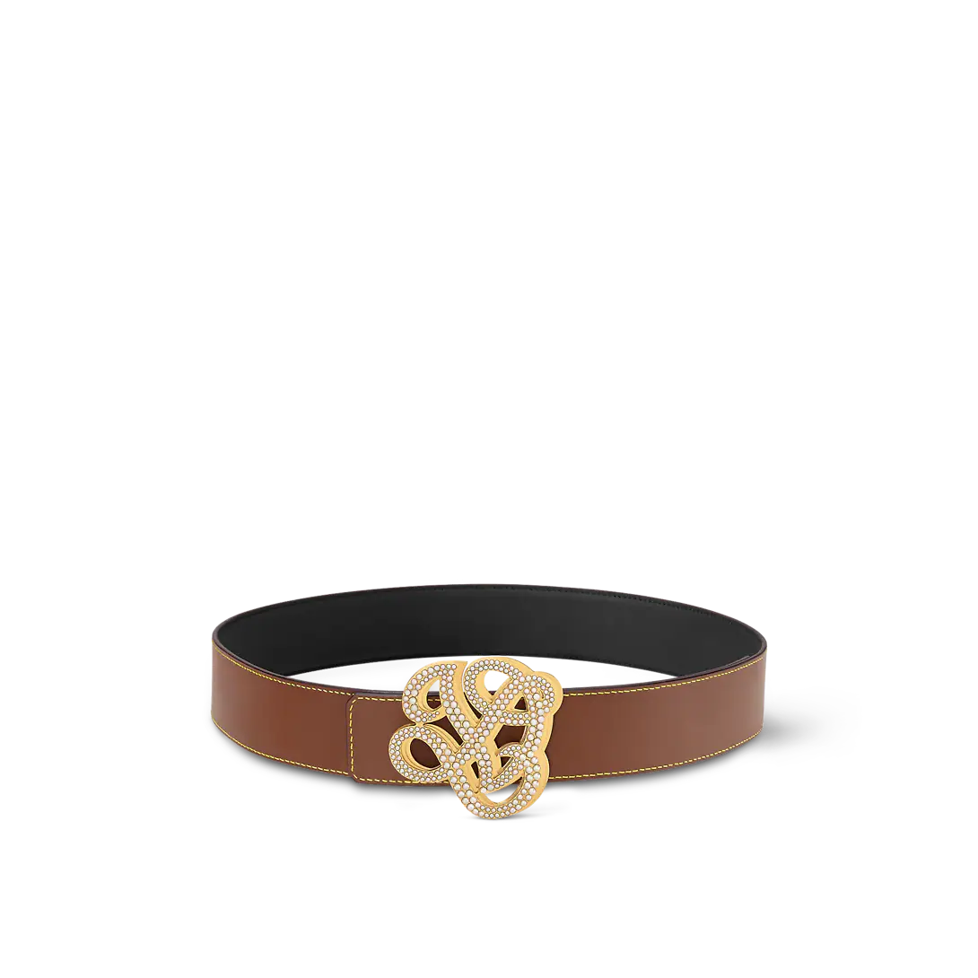 Louis Vuitton Lv Dynasty Reversible New 40 Mm Brown Leather Pin Buckle Men Dress Belt M8469T