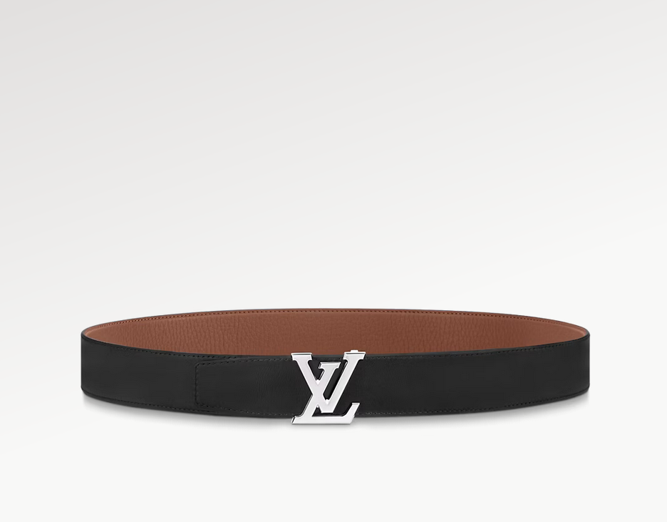 Louis Vuitton Lv Heritage Reversible Classic 35 Mm Khaki Leather Pin Buckle Dress Belt M8220T