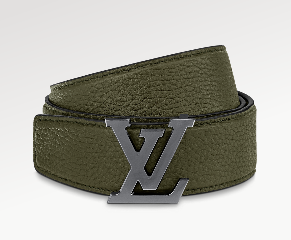 Louis Vuitton Lv Heritage Reversible Classic 35 Mm Green Leather Pin Buckle Dress Belt M0679T