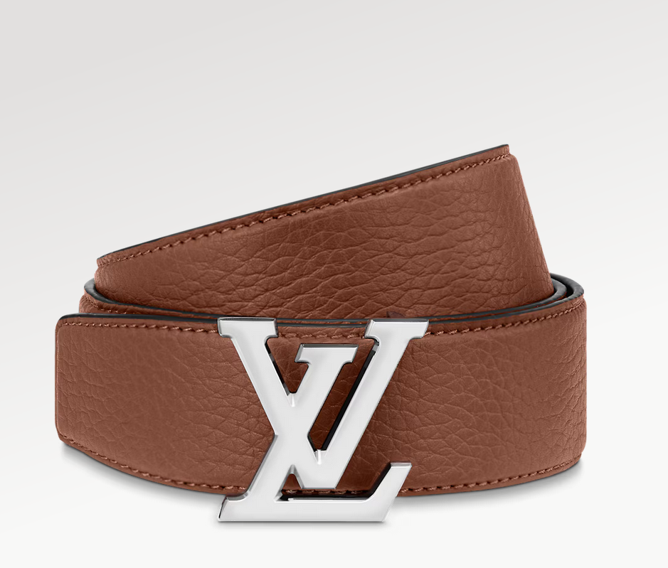 Louis Vuitton Lv Heritage Reversible Classic 35 Mm Khaki Leather Pin Buckle Dress Belt M8220T