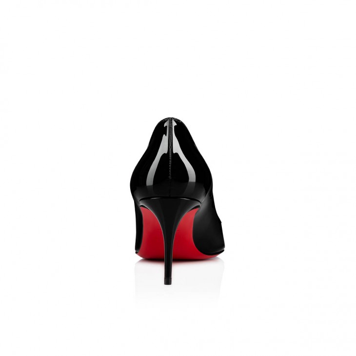 Christian Louboutin Kate Classic 70 Mm Black Patent Calf Leather Pointed Toe Pump Heels 3191451BK01
