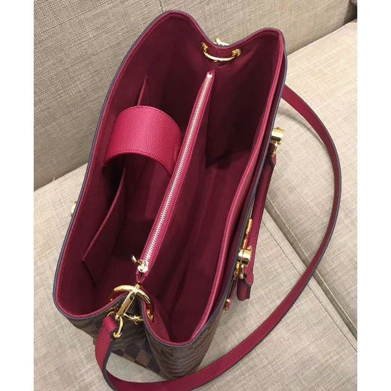 کیف دستی زنانه لویی ویتون Damier Ebene Riverside Canvas Pink Taurillon زنانه N40052