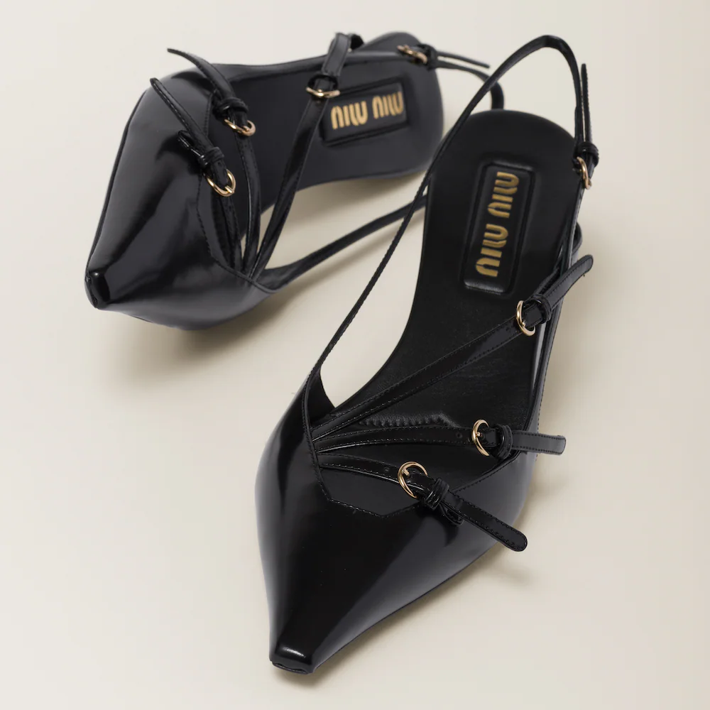 Miu Miu The Icons Individual 55 Mm Black Patent Leather Pump Heels 5I013E_055_F0002_F_M055