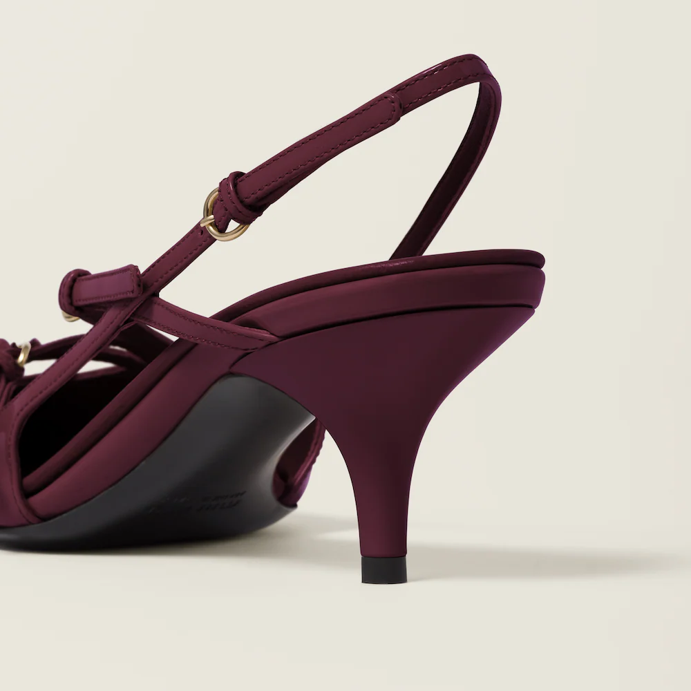 Miu Miu The Icons Individual 55 Mm Burgundy Patent Leather Pump Heels 5I013E_069_F0D27_F_M055