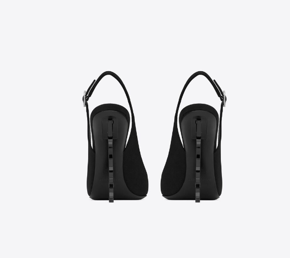 Giày cao gót mũi nhọn Yves Saint Laurent Opyum Classic 110 Mm màu đen 762942AACSM1000