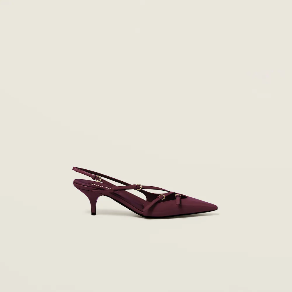 Miu Miu The Icons Individual 55 Mm Burgundy Patent Leather Pump Heels 5I013E_069_F0D27_F_M055