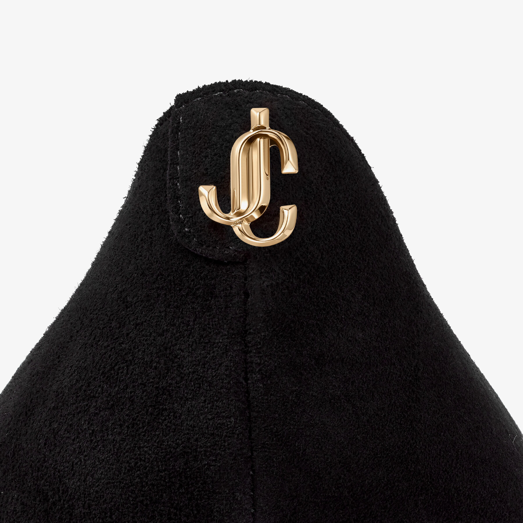 Jimmy Choo Love Classic 100 Mm Black Suede Pointed Toe Pump Heels LOVE100BWJ