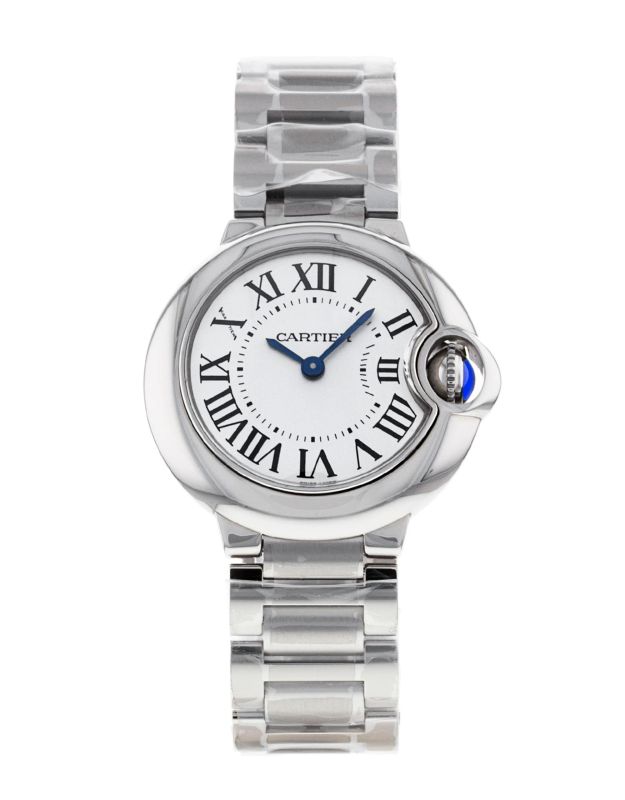 Cartier Ballon Bleu de Cartier Classic Quartz Silver Dial Steel Case Women Wristwatch W69010z4